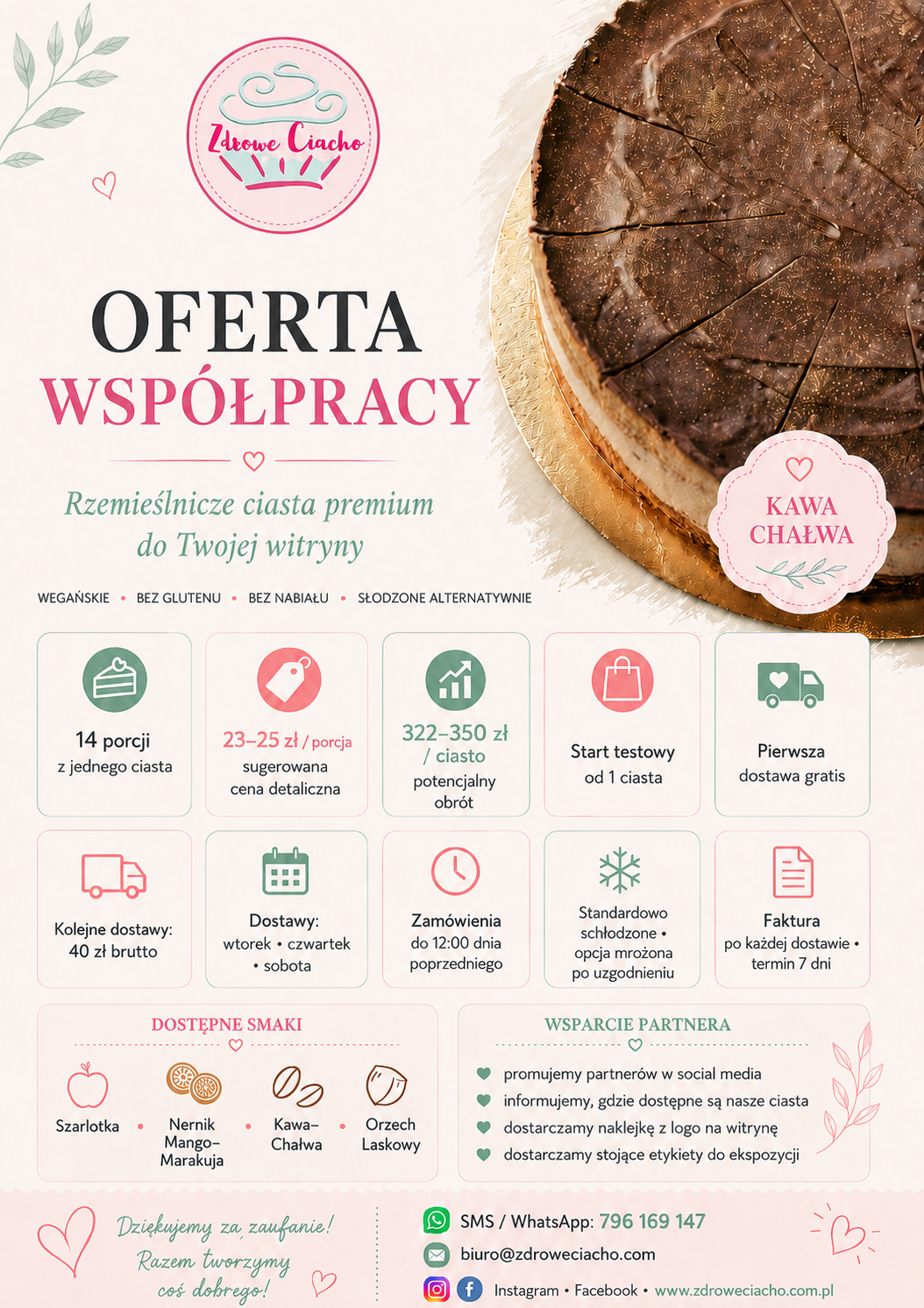 Zdrowe Ciacho — oferta współpracy w skrócie